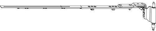 Maco MM - Nastro girevole Mammut, 180 kg, per finestra in legno e plastica, 12/20-13, in acciaio zincato argento