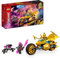 LEGO 71768 NINJAGO Jays Golddrachen-Motorrad, Set mit Jay-Minifigur und Drachen- und Schlangen-Figuren, Spielzeug für Kinder ab 7 Jahre