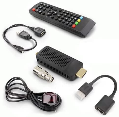 Decoder Digitale Terrestre HDMI STICK TV DVB-T2 H.265 HEVC 265 10 bit, Dvb-T2 HD HDMI Mini Stick Ricevitore Formato Pocket Piccolo HD HDMI USB Dimensioni Ridotte, Telecomando Universale 2 in 1