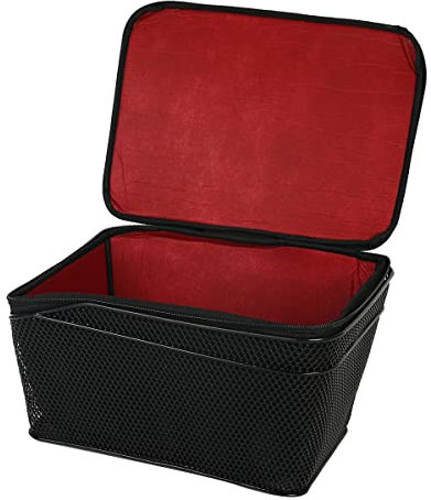 Fahrradkorb hinten, Fahrradkorb aus Metall mit Regenschutzhülle, Fahrradkorb Schultaschenkorb für Gepäckträger Hinterradkorb Festmontage, 40 * 30 * 20 cm Schwarz