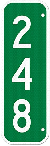 911 Address Sign, Custom Emergency Vertical Mailbox Reflective Sign, Ideal For Driveway, Multi Unit Buildings and House, 6x18 Inches, 3M EGP Reflective .063 Aluminum, Fade Resistant