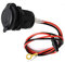 Adattatore Universale Impermeabile per Accendisigari,Presa Accendisigari Auto 12V / 24V DC,Presa Accendisigari Auto,Adatto per navi,Motocicli,Con filo fusibile 1m