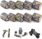 XunHe Camo Tapes, 10 Rollen Multifunktionales Stealth Camouflage Tape Stoffwickel Selbstklebender Vliesstoff Band Camo Stretch Bandage für Taschenlampe, Teleskop, Fahrrad (5CMx4.5M)