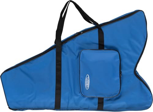 Classic Cantabile Tasche für 29-saitige Keltische Harfe - 10 mm Starke Rundum-Polsterung - Außenmaterial aus robustem Nylon - Große Außentasche für Zubehör - Höhe: ca. 100 cm - Farbe: Blau