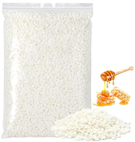 200g Kerzensand,Kerzenwachs zum Gießen Set,Wachs für Kerzen,Kerzen Wachs,Wachs zum Kerzen Gießen,Candle Wax,Kerzen Sand,für Kosmetik,Seifen usw,Bienenwachs,Weiß