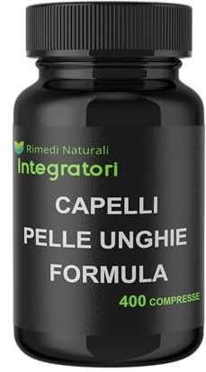 Zinco Citrato Altamente Assorbibile con Selenio Metionina e Biotina 400 Compresse, 1 al dì, Capelli Pelle Unghie Formula