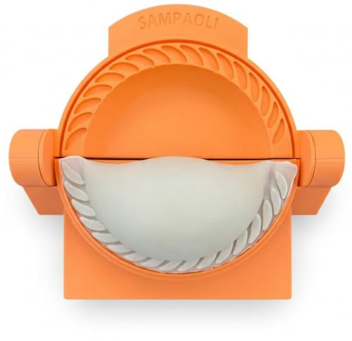 Irrompible Empanada Maker Press, Sampaoli Unbreakable Collection, 3D Printed PETG, Professional Dumpling, Calzone Maker Machine, Heavy-Duty Tortilla Crimper, Made in USA.