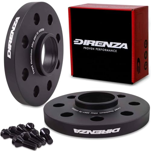 Direnza 2pcs 25mm Wheel Spacers Compatible with Opel/Vauxhall Astra | H | 2004-2009 models | Bolt Pattern 4×100 Thread Pitch M12x1.5 Centre Bore 56.6mm | Performance Vaxuhall Spacers
