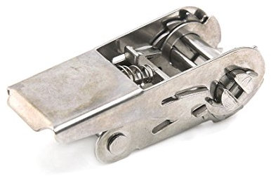 sourcing map 1x Spannratsche Edelstahl Ratsche Schnalle für 25mm Breite Ladungssicherung Gurt de