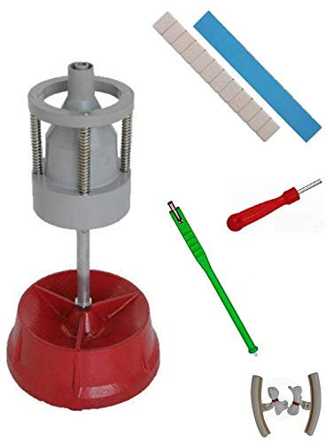 EQUIPEMENT EXPRESS SICOBA Equilibreuse de Roue Manuelle Portable avec Centreur + 100 Barrettes Plombs Adhésifs 4x5g+4x10g + Kit Equilibrage Roue