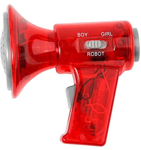 Sharplace Mini Haut-Parleur en Plastique Changeur De Voix Mégaphone Jouet pour Les Enfants Faveur Faveur - Rouge