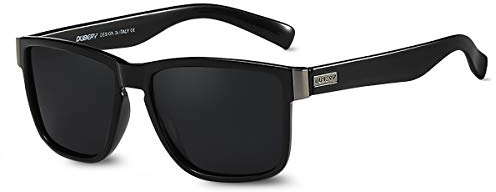 LumiSyne Occhiali Da Sole Uomo Donna Polarizzati UV400 Vintage Montatura Quadrata Tempia Tartaruga Stile Sportivo Con Custodia Per Occhiali Per Guida All'Aperto Viaggio Regalo