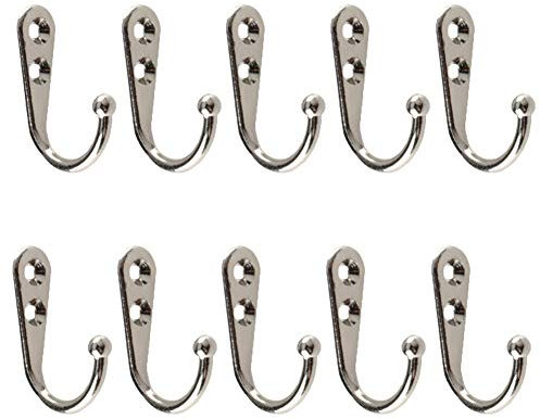AMOYER 10 Stück Der Wand Befestigter Kleiderhaken Rustic Tuch-Aufhänger-Haken Für Bad Küche Garage Einzel Kleiderbügel