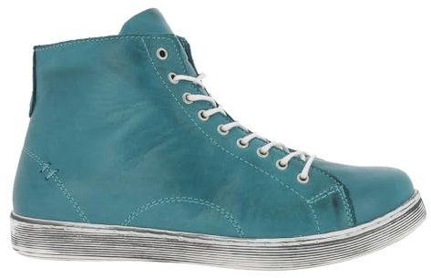 Andrea Conti Damen Sneaker High Top Schnürboots 0341500, Größe:41 EU, Farbe:Grün