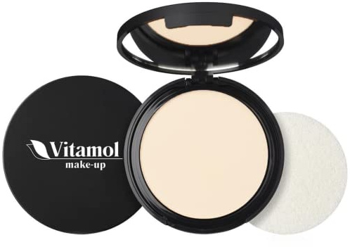 Vitamol make-up Viso Cipria compatta per fissaggio trucco 6 gr. (Ambre)