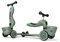 Scoot & Ride Highwaykick 1 Lifestyle 2in1 Kickboard/Scooter und Rutscher, Farbe: Green Lines, für Kinder von 1 bis 5 Jahren, 96604, 57-64 cm