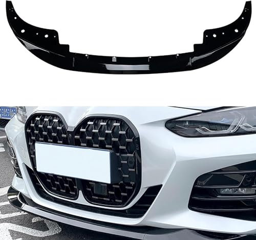 YSOLDA Auto Frontspoiler für BMW 4er (G22/G23) 2020-2023, Schwarz, Matte Lackierung, Kunststoff, Einschraubbar, OEM Replacement