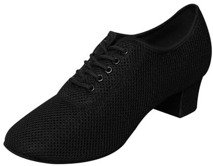 Inlefen Scarpe da Ballo per Donne, Scarpe da Ballo Jazz Moderno comode e Allacciate, Ballo Moderno Salsa Ritmo Insegnamento Pratica Prestazioni Professionali Scarpe da Ballo