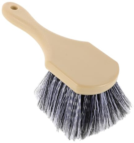 Alipis Cepillo para Limpiar Llantas De Coche Mango Ergonomico Cerdas Resistentes Herramienta De Limpieza para Neumaticos y Tapetes Equipo Multifuncional para Detallado De Automoviles