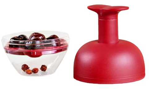 Deshuesador de Aceitunas,Deshuesador De Cerezas Y Ciruelas Con 4 Agujeros | Herramienta Multiusos para Aceitunas | Para Frutas, Ciruelas, Cocina, Hacer Mermelada, Hornear, Acampada, Picnic, Exterior