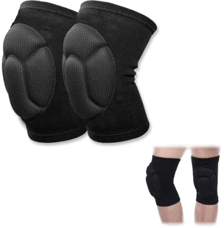 OPVYAEU Ginocchiere sportive per pallavolo, handball, danza e fitness, imbottitura ergonomica, antiscivolo e traspiranti, protezione sicura per uomini, donne e bambini durante lo sport