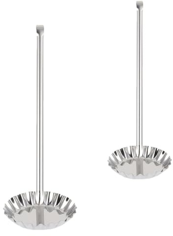 Kichvoe Moules Friture en Acier Inox 2 Pièces, Accessoires la Cuisine pour Beignets et Snacks Maison