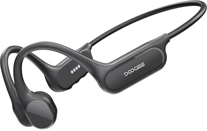 Luzglo Cuffie a Conduzione Ossea, 10 Ore di Autonomia, IP68 Cuffie Sport Running Inalámbrico Bluetooth 5.4 con Auricolari Aperti e Doppia Modalità MP3 da 32GB per Ciclismo, Nuoto Sott'acqua, Fitness