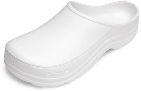 Ladeheid Zoccoli Sanitari Donna Impermeabili Sabot Donna Eva Leggeri Clogs da Giardino Ciabatte Sanitarie per Cucina Ospedale Lavoro con Suola Aderente LA-CA-25