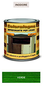 Veleca COLORALEGNO Verde - ml.250 - IMPREGNATE INODORO ALL'ACQUA