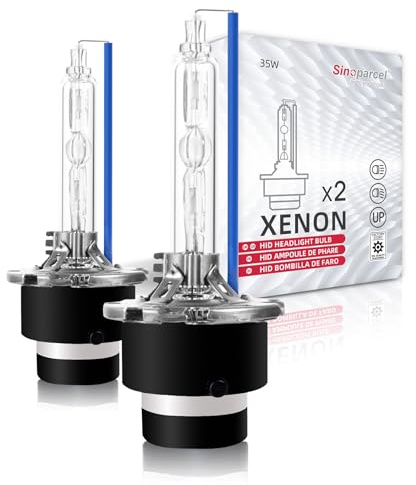 Sinoparcel D4S Xenon HID Headlight Bulbs - 8000K 35W High Low Beam 42402 66440 42402WX Replacement Lights- Pack of 2
