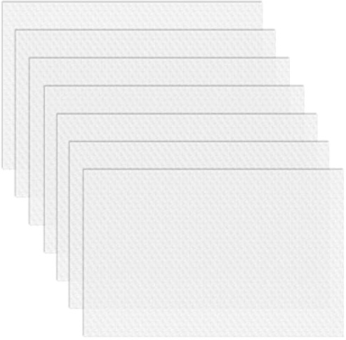 Refrigerator Liners, 12 x 17.7 Fridge Liner Washable Refrigerator Mats, Home Kitchen Gadgets Accessories Organization Must Haves for Freezer Glass Shelf Shelving Drawers Cupboard Cabinet - 7 Pack