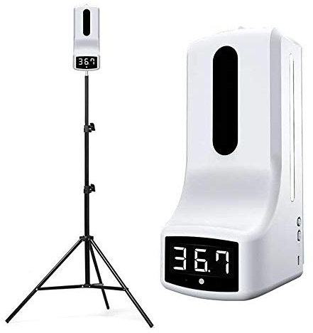 K9pro beröringsfri väggmonterad digital infraröd termometer Automatisk tvålautomat Auto IR-sensor Alkohol Desinfektionsmedel Hem Rengöring,K9 pro+stand