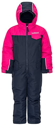 icefeld Schneeoverall/Skianzug pink in Größe 122/128