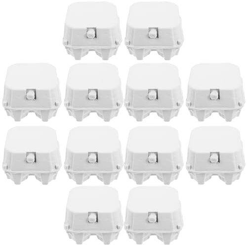 Zerodeko 50 Stück Papier-Eierkartons Für Hühnereier Zellstofffaser-Eierablage Fasst 4 Eier Familien-Bauernhof Reise-Ei-Aufbewahrungsbehälter Für Zuhause Familie Küche Kühlschrank