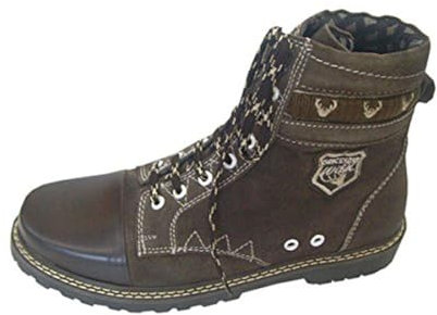 Steinnacher Trachtenschuhe braun Nubukleder Trachtenstiefel braun Natur Grösse 40