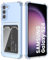 DEVASO Coque pour Samsung Galaxy S24 5G Souple TPU Silicone Transparente Protection de la Caméra Étui avec Porte-Cartes Portefeuille Lentille Anti-Rayures Carte Housse