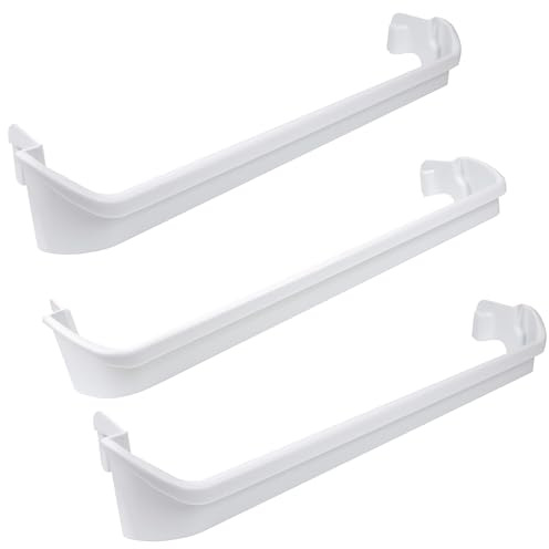 BlueStars 240534701 Middle & 240534901 x2 Top/Bottom Door Shelf Rack Bar Rail - For Frigidaire Kenmore Refrigerators - Replaces AP3214631 PS734936 948952 AP3214630 PS734935 EA734935 948954 AH734935