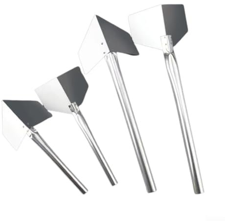 Paleta de esquina para exteriores con mango de metal resistente, acero inoxidable, 90 grados (esquina externa grande)