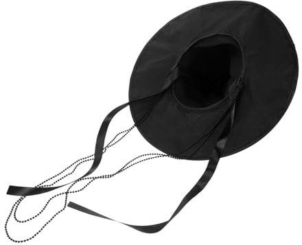 Milisten 2 Sombreros Coreanos de Franela Negro para Hombres Adultos con Diseño Clásico de Dinastía Joseon, Transpirables y Elegantes para Fiestas y Halloween
