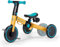 Kinderkraft Dreirad 3in1 4TRIKE, Leicht Rutscher, Laufrad, Zusammenklappbar, ergonomische Sattel, ab 12 Monat bis 5 Jahre, Gelb
