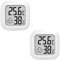 OPPERD Mini Thermo-Hygrometer Thermometer, Digitales Zimmerthermometer, Indoor-Thermo-Hygrometer, Schlafzimmer, Mit Temperatur- und Feuchtigkeitsüberwachung-gelten Babyzimmer, Keller, Autos - 2er Set