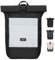 LARKSON Rucksack Damen Herren Schwarz Reflektierend - No 4 - Rolltop Backpack mit Laptopfach für Uni, Arbeit & Fahrrad - Großer Reiserucksack - Wasserabweisend