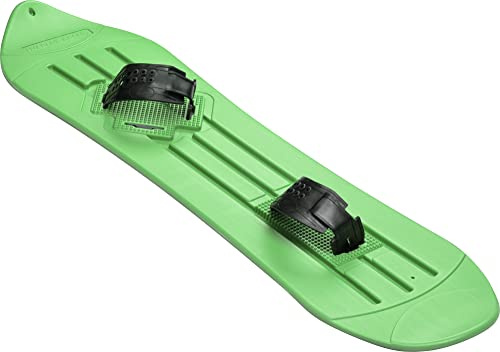 Slippery Racer Barn Snowboard med justerbara bindningar för nybörjare – grön (grön)