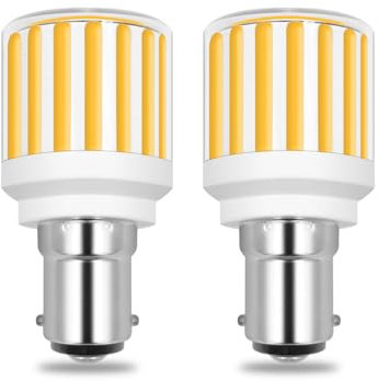 TZHILAN Lampadina LED B15D, 7 W, super luminosa, 800 lm, 100 V-265 V, luce bianca calda, 2700 K, ricambio per lampadine a baionetta da 75 W, senza sfarfallio, non dimmerabile, per illuminazione