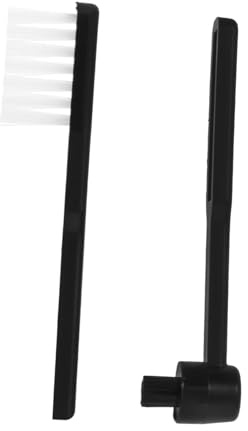 Operitacx 2pcs Vinyl Record Cleaning Brush for Needle and Disc Soft Antistatic Stylus Cleaner Reduces Surface Noise Protects Vinyl and CD Players Easy Maintenance Tool