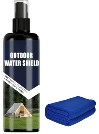Spray impermeabilizante para tiendas de campaña - Solución resistente a la lluvia de 100 ml | Escudo de agua para exteriores, aerosol impermeable para zapatos, chaquetas, tela, tienda, botas, zapatill