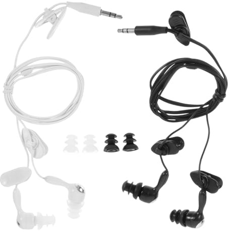 Didiseaon Tappi per Orecchie Impermeabili da Nuoto e Surf 2 Pezzi Auricolari 35Mm in-Ear per Adulti Protezione Contro e Uso Sport Acquatici come Sci Nautico Canoa e Doccia