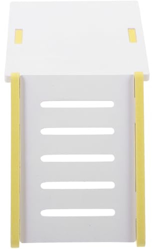 Ciieeo Casa para Hámster Pequeña de PVC Amarilla, Escondite Acogedor y Seguro para Jaula, Suministros para Roedores, Hábitat Adecuado para Descanso y Relajación en Jaulas de Animales
