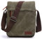 Outreo Herren Umhängetasche, Retro, Umhängetasche, Vintage, Aktentasche, aus Segeltuch, Einkaufstasche, für Schule, Laptop, Freizeit, Börse, Handtasche, grün, L, Retro, Vintage