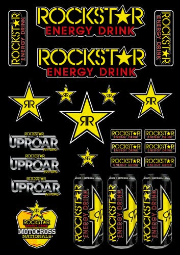 KIT STICKER AUFKLEBER ENERGY MOTO ROCKSTAR SPONSOR MTB KOMPATIBEL FÜR KTM HONDA YAMAHA KTM CROSS ENDURO HELM (72)